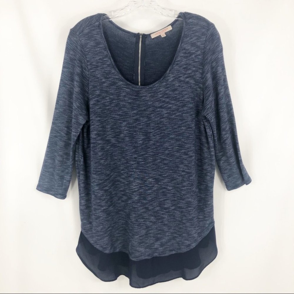 Green Envelope Zippered Back Detail Top